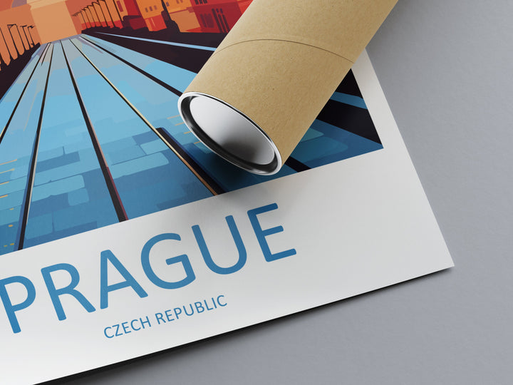 Prague Travel Print Wall Art Prague Wall Hanging Home Décor Prague Gift Art Lovers Czech Republic Art Lover Gift Prague Art Decor