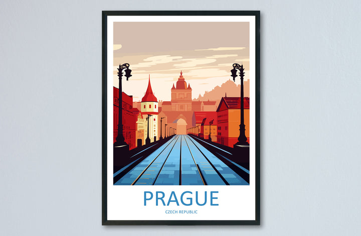 Prague Travel Print Wall Art Prague Wall Hanging Home Décor Prague Gift Art Lovers Czech Republic Art Lover Gift Prague Art Decor