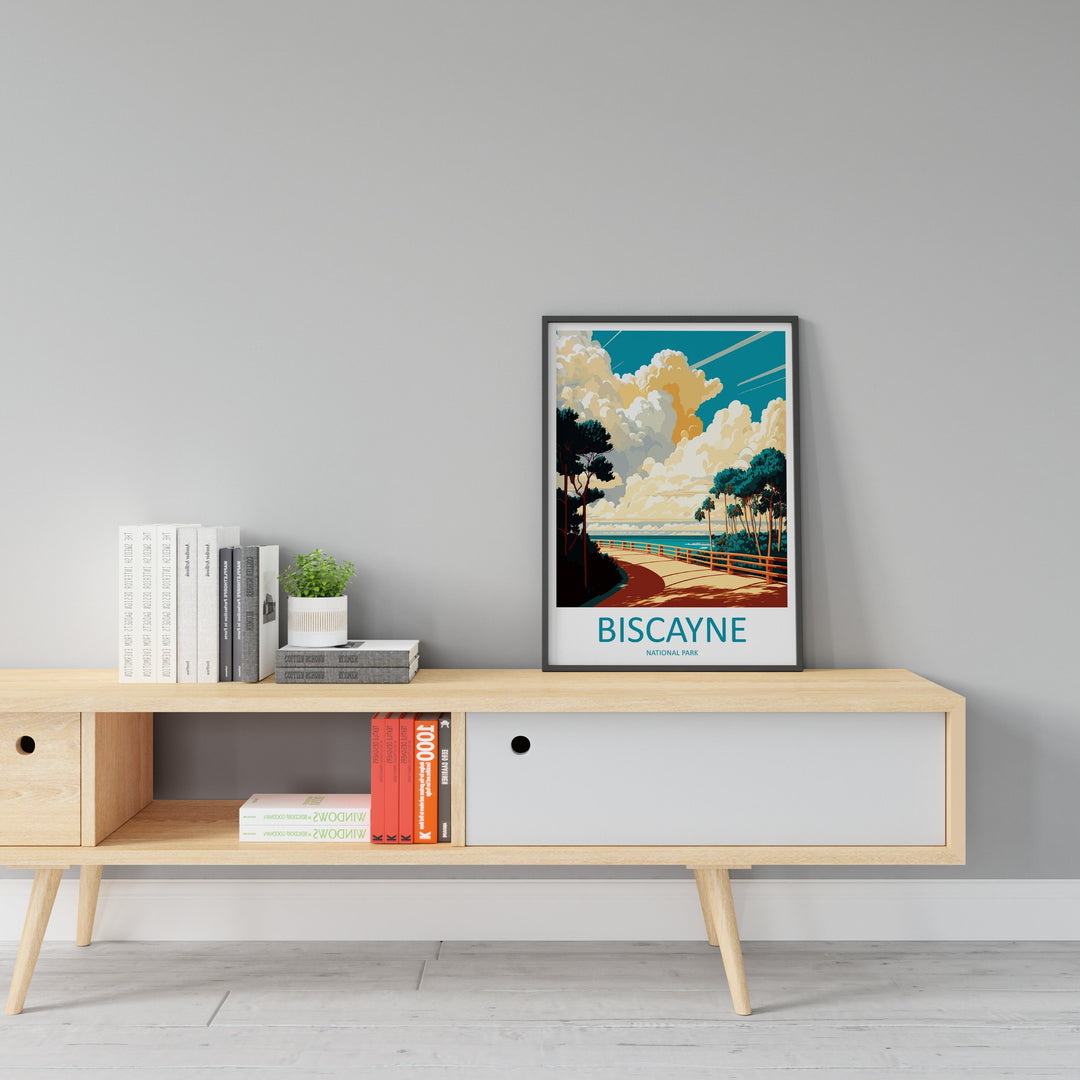 Biscayne National Park Travel Print Wall Art Biscayne National Park Wall Hanging Home Décor Camelback Gift Art Lovers Florida Art Lover Gift