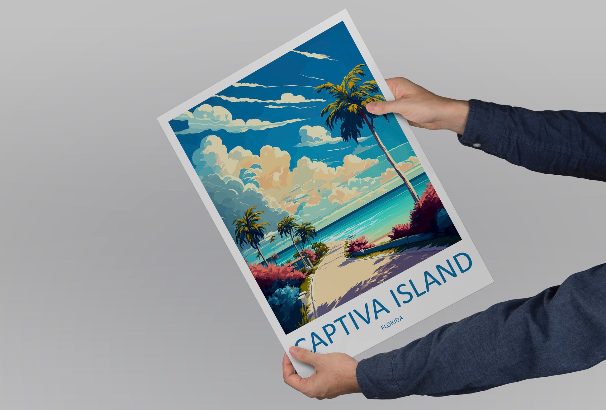 Captiva Island Travel Print Wall Art Captiva Island Wall Hanging Home Décor Captiva Island Gift Art Lovers Florida Art Lover Gift Florida