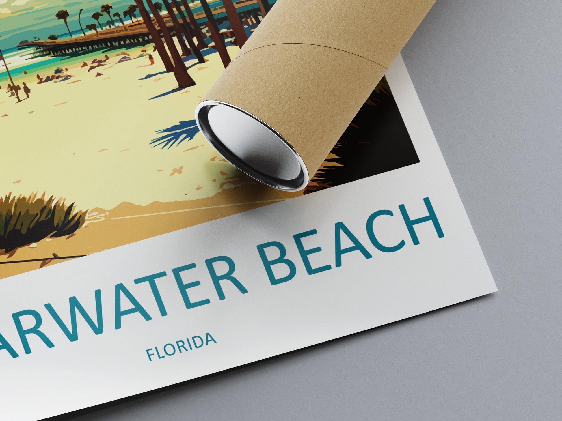 Clearwater Beach Travel Print Wall Art Clearwater Beach Wall Hanging Home Décor Clearwater Beach Gift Art Lovers Florida Art Lover Gift