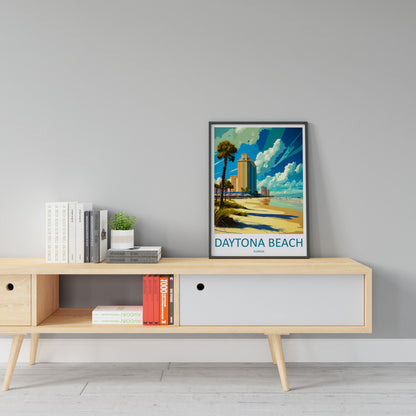 Daytona Beach Travel Print Wall Art Daytona Beach Wall Hanging Home Décor Daytona Beach Gift Art Lovers Florida Art Lover Gift Florida Print