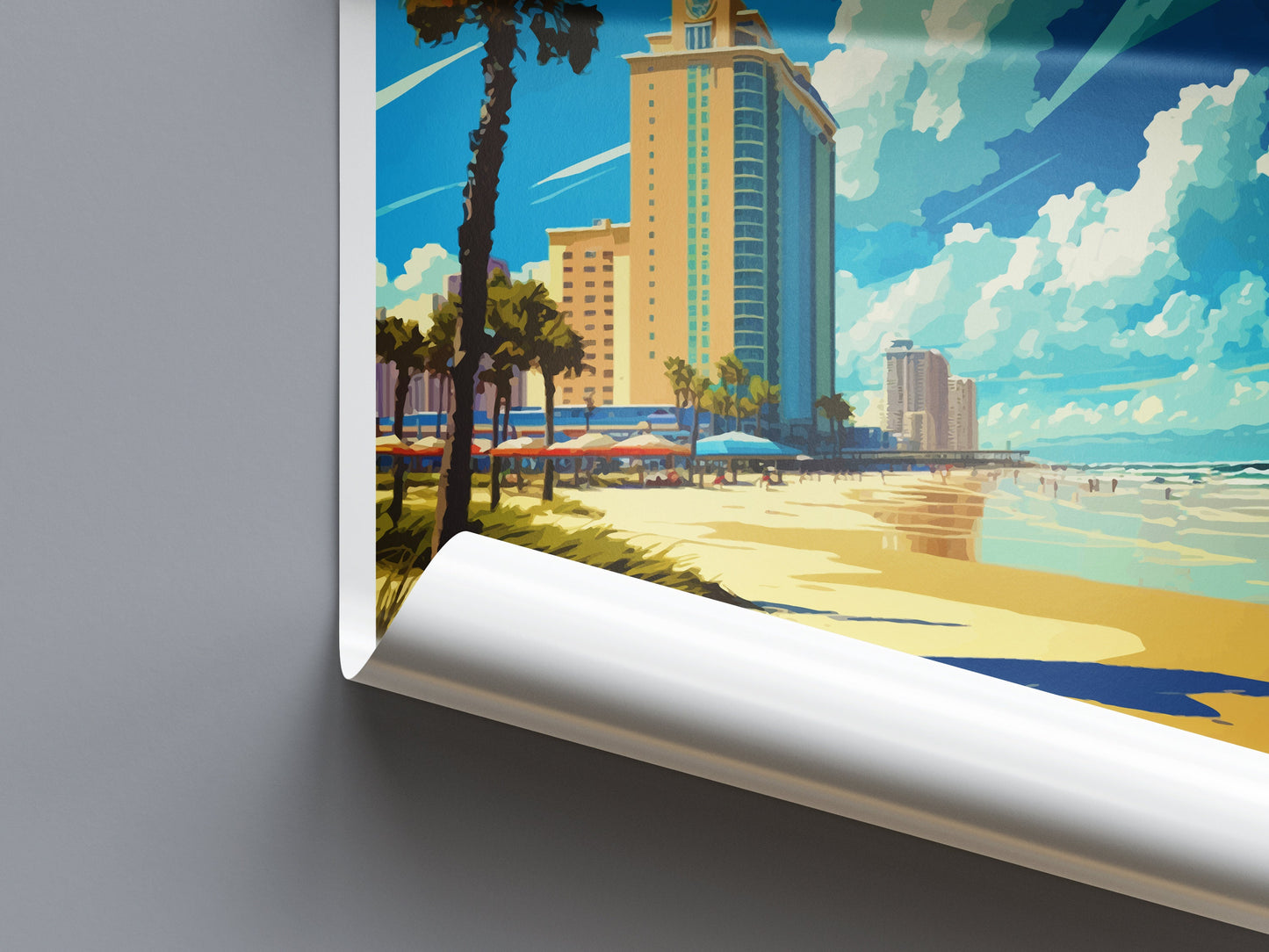 Daytona Beach Travel Print Wall Art Daytona Beach Wall Hanging Home Décor Daytona Beach Gift Art Lovers Florida Art Lover Gift Florida Print