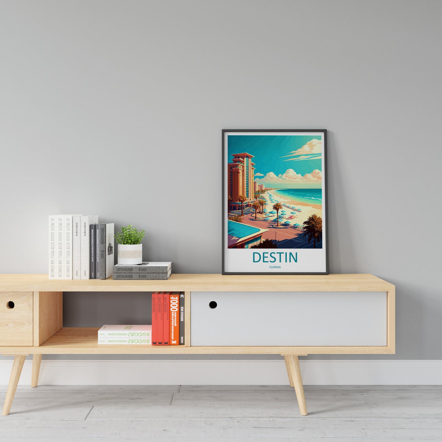 Destin Travel Print Wall Art Destin Wall Hanging Home Décor Destin Gift Art Lovers Florida Art Lover Gift Florida Print For Florida Lovers
