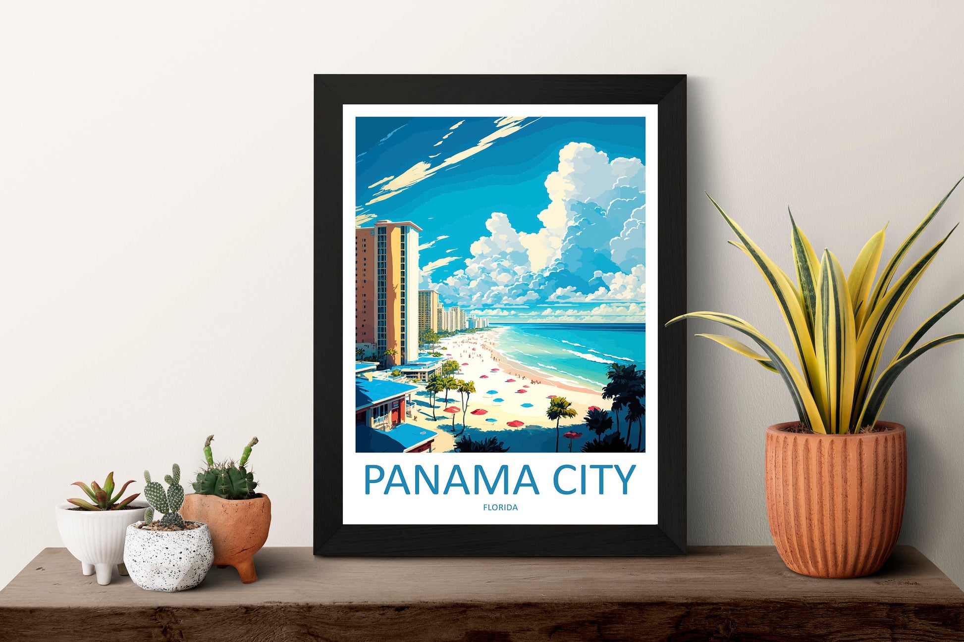 Panama City Travel Print Wall Art Panama City Wall Hanging Home Décor Panama City Gift Art Lovers Florida Art Lover Gift Panama City Florida