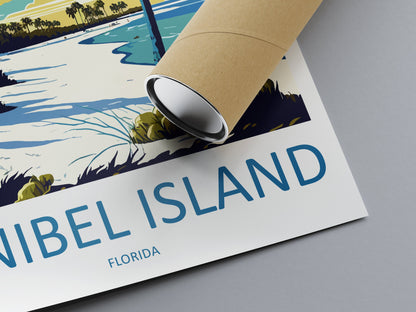 Sanibel Island Travel Print Wall Art Sanibel Island Wall Hanging Home Décor Sanibel Island Gift Art Lovers Florida Art Gift Sanibel Island