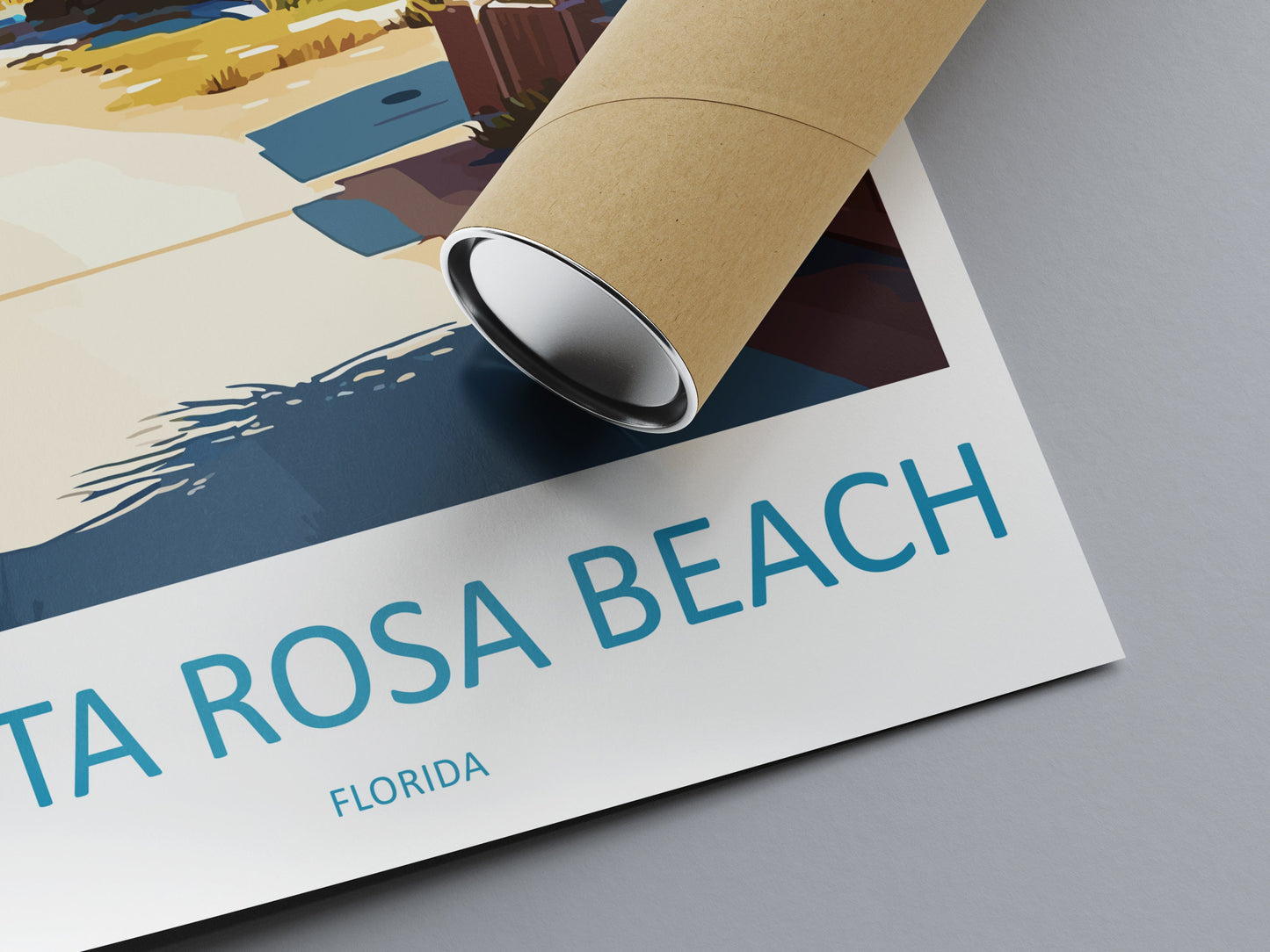 Santa Rosa Beach Travel Print Wall Art Santa Rosa Beach Wall Hanging Home Décor Santa Rosa Beach Gift Art Lovers Florida Art Gift