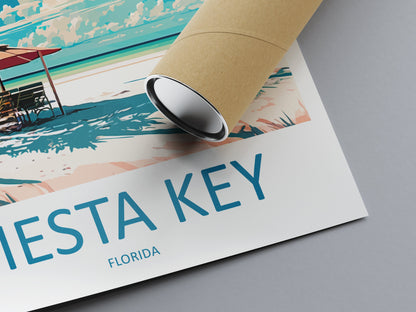 Siesta Key Travel Print Wall Art Siesta Key Wall Hanging Home Décor Siesta Key Gift Art Lovers Florida Art Gift Siesta Key Florida Gift