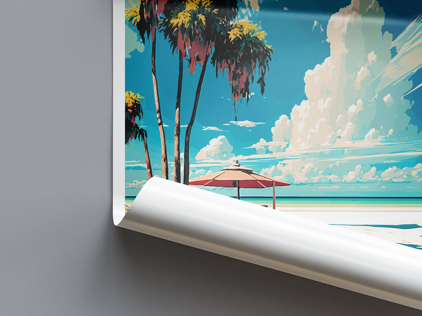 Siesta Key Travel Print Wall Art Siesta Key Wall Hanging Home Décor Siesta Key Gift Art Lovers Florida Art Gift Siesta Key Florida Gift