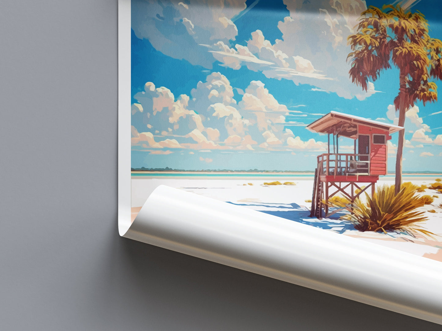 Siesta Key Travel Print Wall Art Siesta Key Wall Hanging Home Décor Siesta Key Gift Art Lovers Florida Art Gift Siesta Key Florida Gift