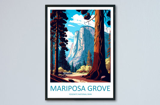 Yosemite Mariposa Grove Travel Print Wall Art Yosemite Glacier Point Wall Hanging Home Décor Glacier Point Gift Art Lovers California Art
