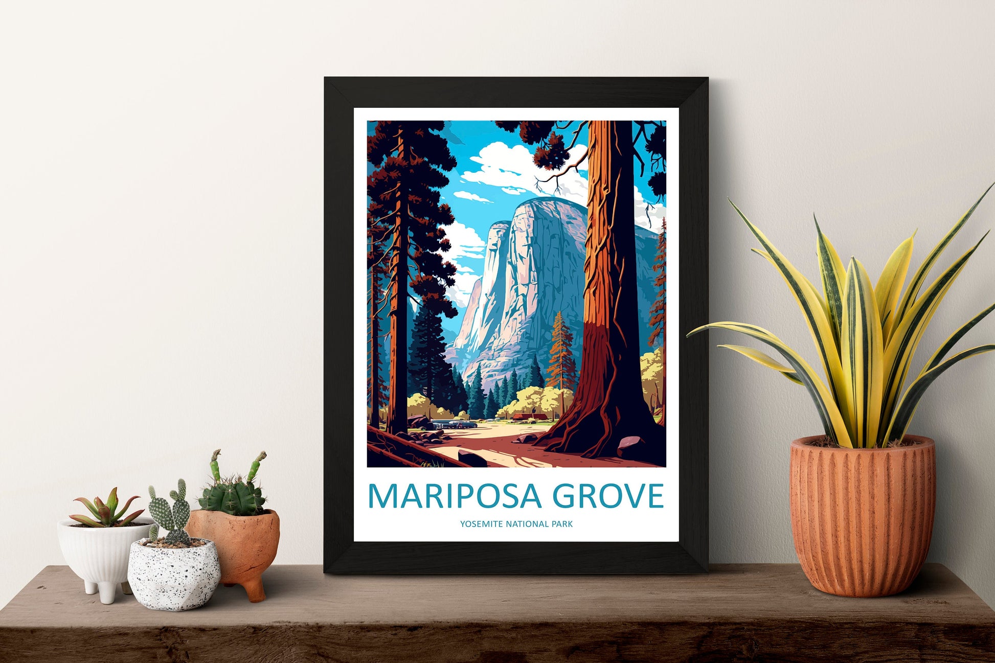 Yosemite Mariposa Grove Travel Print Wall Art Yosemite Glacier Point Wall Hanging Home Décor Glacier Point Gift Art Lovers California Art