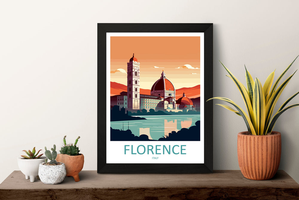 Florence Travel Print Wall Art Florence Italy Wall Hanging Home Decoration Florence Gift Art Lovers Wall Art Print Florence Italy Wall Print