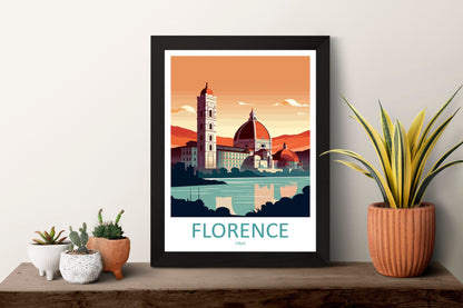 Florence Travel Print Wall Art Florence Italy Wall Hanging Home Decoration Florence Gift Art Lovers Wall Art Print Florence Italy Wall Print