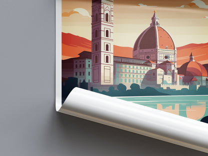 Florence Travel Print Wall Art Florence Italy Wall Hanging Home Decoration Florence Gift Art Lovers Wall Art Print Florence Italy Wall Print