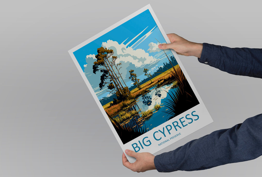 Big Cypress National Preserve Travel Print Wall Art Big Cypress Wall Hanging Home Décor Big Cypress Gift Art Lovers Florida Art Lover Gift