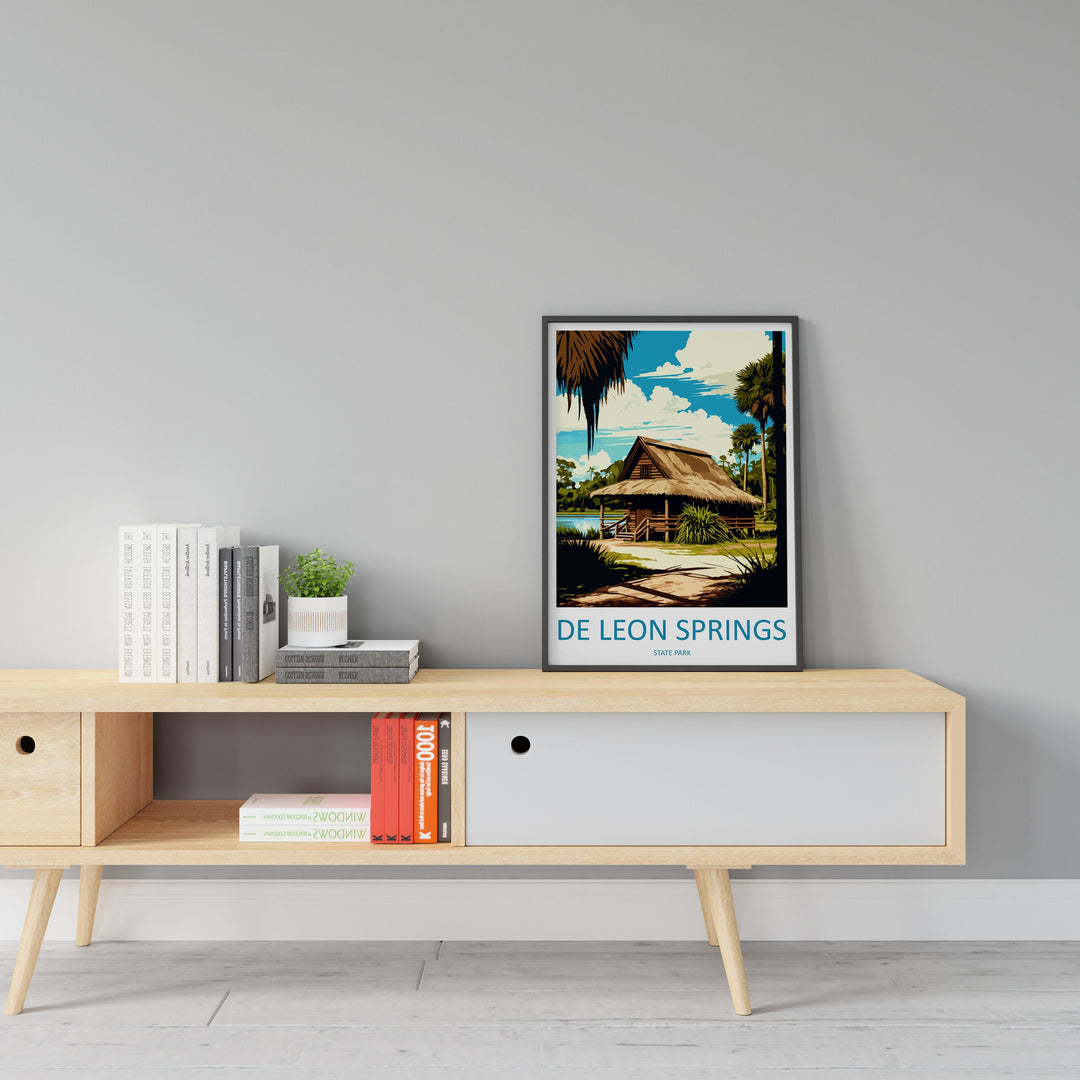 De Leon Springs State Park Travel Print Wall Art De Leon Springs Wall Hanging Home Décor De Leon Springs Gift Art Lovers Florida Art Lover