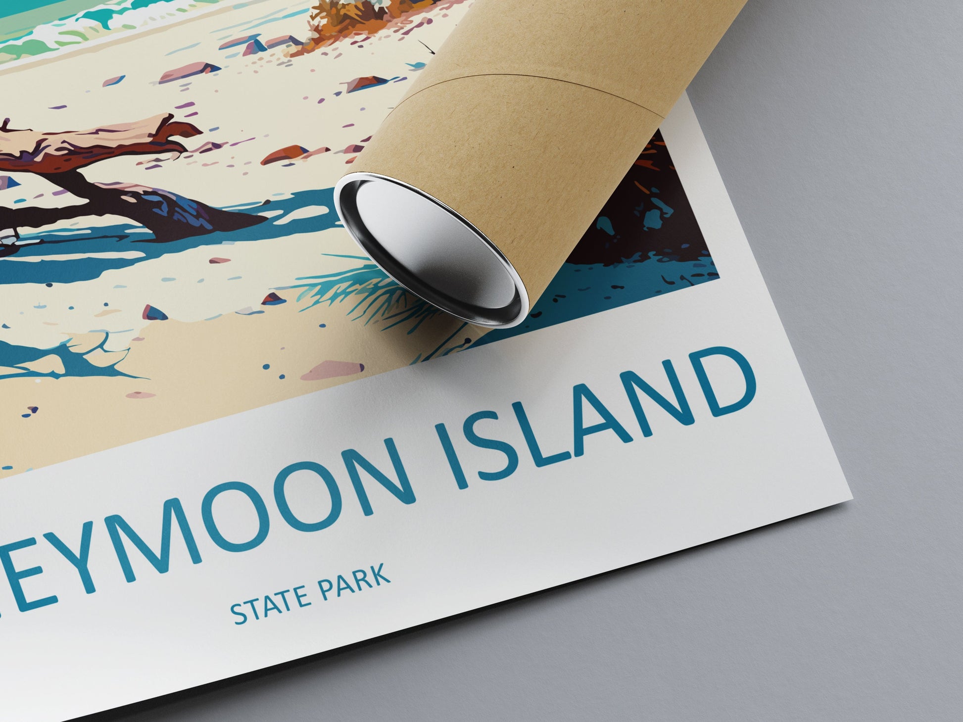 Honeymoon Islands State Park Travel Print Wall Art Honeymoon Islands Wall Hanging Home Décor Honeymoon Islands Gift Art Lovers Florida Art