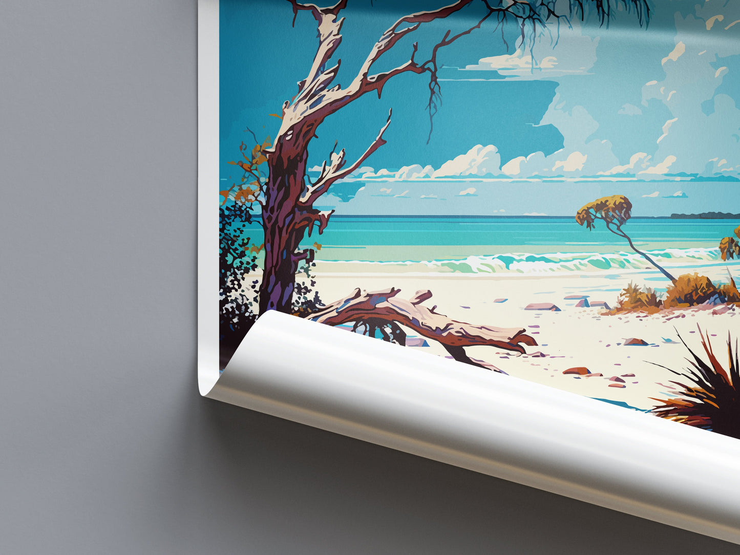 Honeymoon Islands State Park Travel Print Wall Art Honeymoon Islands Wall Hanging Home Décor Honeymoon Islands Gift Art Lovers Florida Art