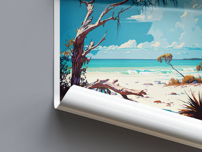 Honeymoon Islands State Park Travel Print Wall Art Honeymoon Islands Wall Hanging Home Décor Honeymoon Islands Gift Art Lovers Florida Art