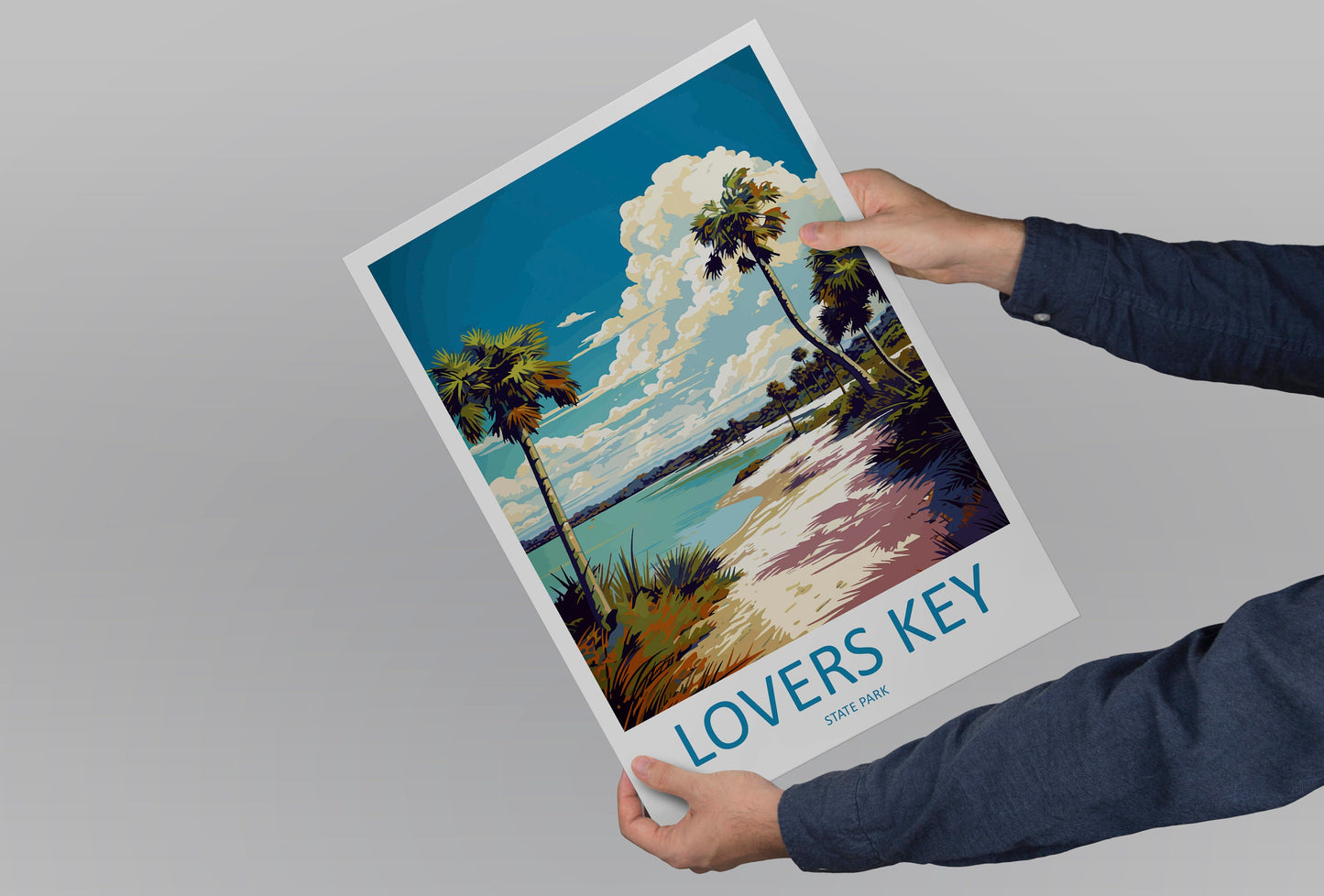 Lovers key State Park Travel Print Wall Art Lovers key State Park Wall Hanging Home Décor Lovers key State Park Gift Art Lovers Florida Art