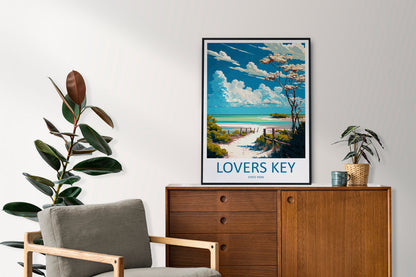 Lovers key State Park Travel Print Wall Art Lovers key State Park Wall Hanging Home Décor Lovers key State Park Gift Art Lovers Florida Art