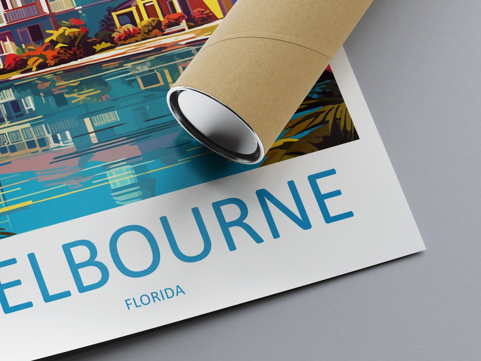 Melbourne Florida Travel Print Wall Art Melbourne Florida Wall Hanging Home Décor Melbourne Florida Gift Art Lovers Florida Art