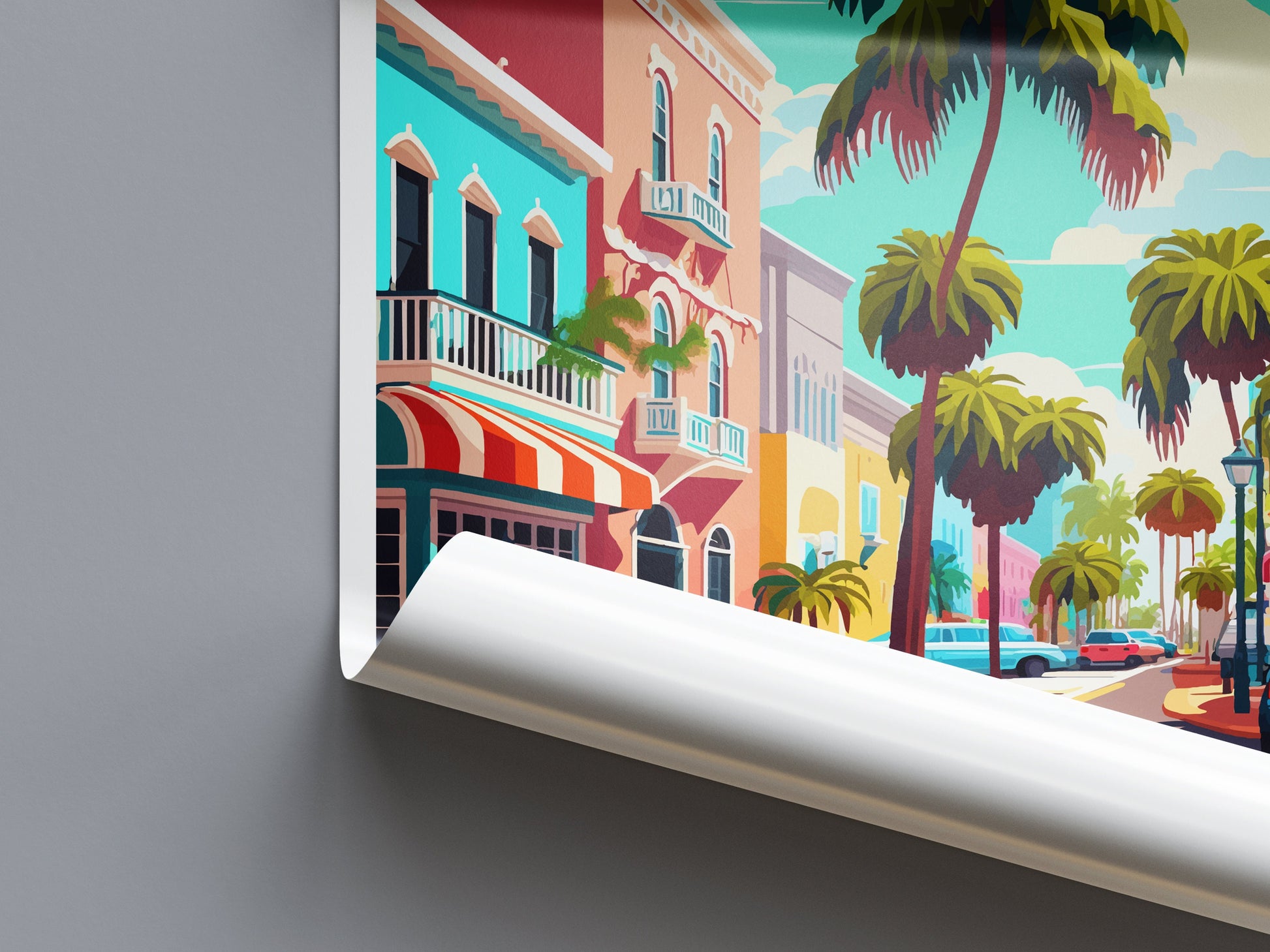 Port St. Lucie Travel Print Wall Art Port St. Lucie Wall Hanging Home Décor Port St. Lucie Gift Art Lovers Gift Beach Florida Port St. Lucie