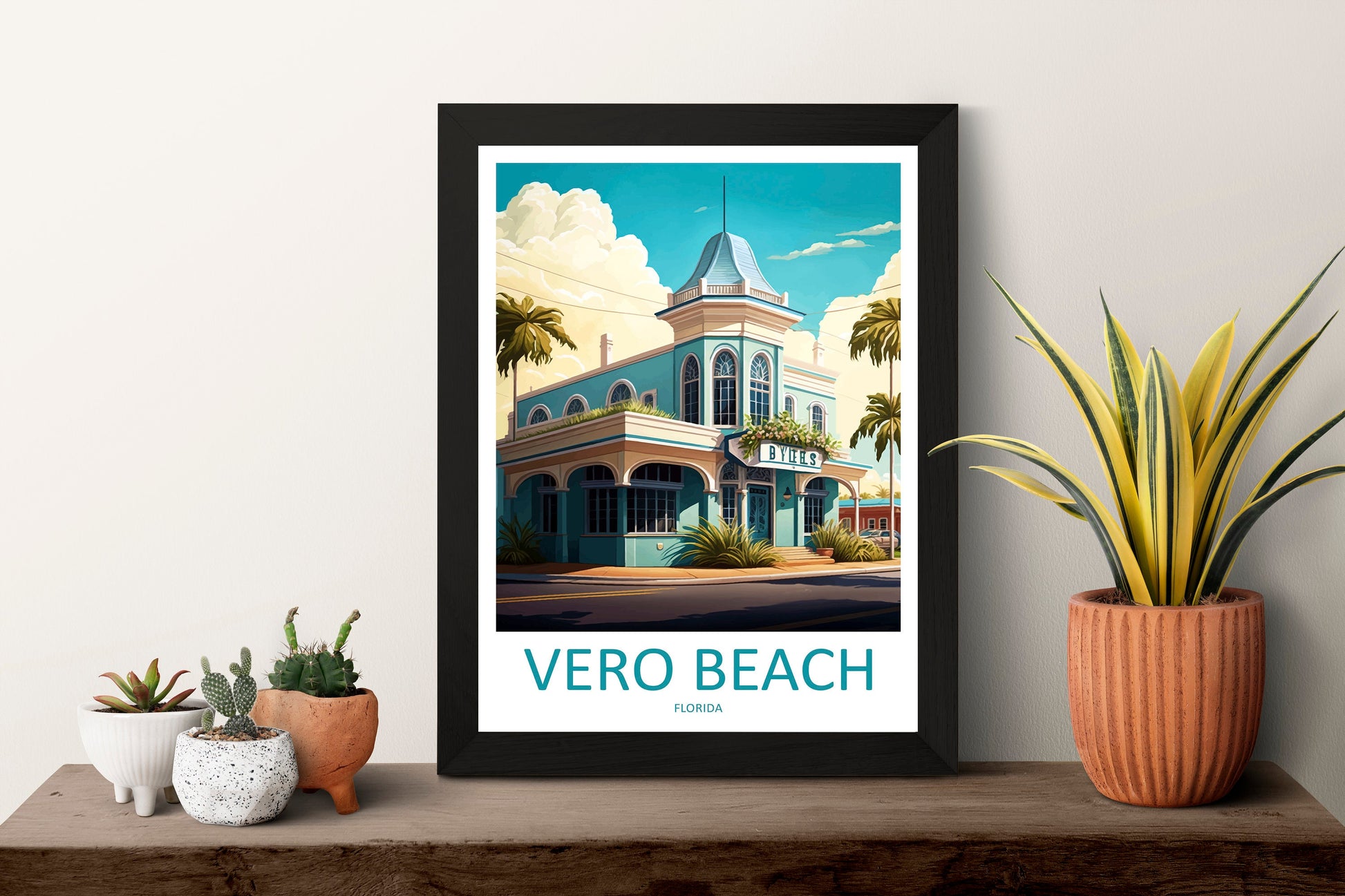Vero Beach Travel Print Wall Art Vero Beach Wall Hanging Home Décor Vero Beach Gift Art Lovers Gift Beach Florida Vero Beach Print