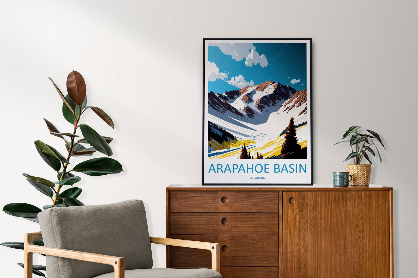 Arapahoe Basin Travel Print Wall Art Arapahoe Basin Wall Hanging Home Décor Arapahoe Basin Gift Art Lovers Colorado Art Lover Gift