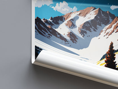 Arapahoe Basin Travel Print Wall Art Arapahoe Basin Wall Hanging Home Décor Arapahoe Basin Gift Art Lovers Colorado Art Lover Gift