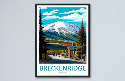 Breckenridge Travel Print Wall Art Breckenridge Wall Hanging Home Décor Breckenridge Gift Art Lovers Colorado Art Lover Gift