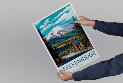 Breckenridge Travel Print Wall Art Breckenridge Wall Hanging Home Décor Breckenridge Gift Art Lovers Colorado Art Lover Gift