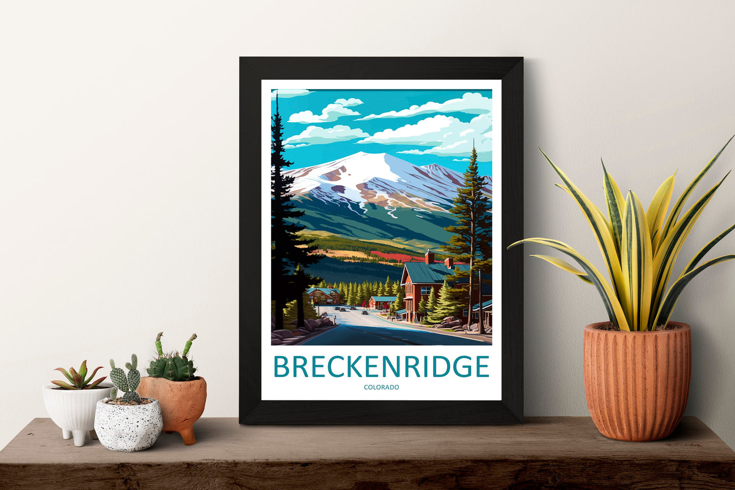 Breckenridge Travel Print Wall Art Breckenridge Wall Hanging Home Décor Breckenridge Gift Art Lovers Colorado Art Lover Gift