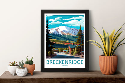 Breckenridge Travel Print Wall Art Breckenridge Wall Hanging Home Décor Breckenridge Gift Art Lovers Colorado Art Lover Gift
