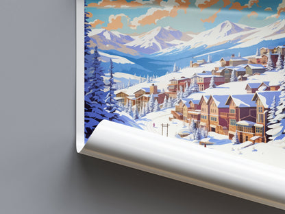 Breckenridge Travel Print Wall Art Breckenridge Wall Hanging Home Décor Breckenridge Gift Art Lovers Colorado Art Lover Gift