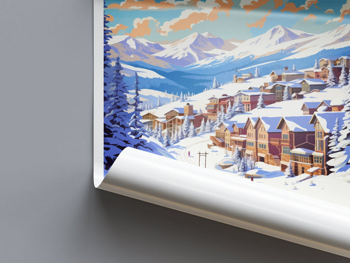 Breckenridge Travel Print Wall Art Breckenridge Wall Hanging Home Décor Breckenridge Gift Art Lovers Colorado Art Lover Gift