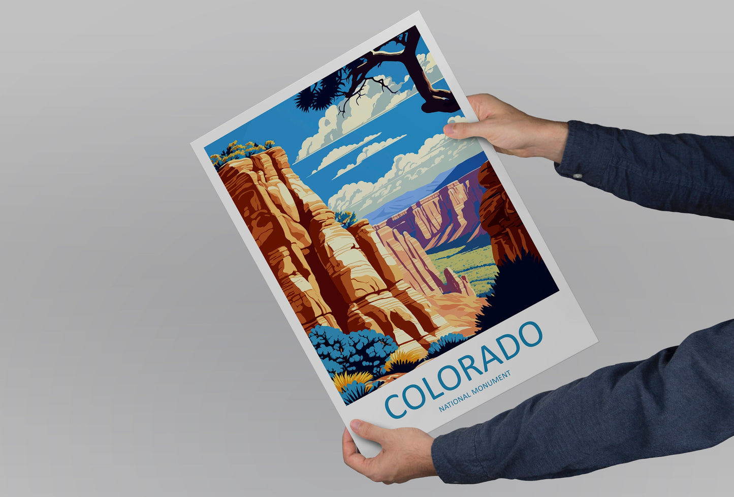 Colorado National Monument Travel Print Wall Art National Monument Wall Hanging Home Décor National Monument Gift Art Lovers Colorado Art