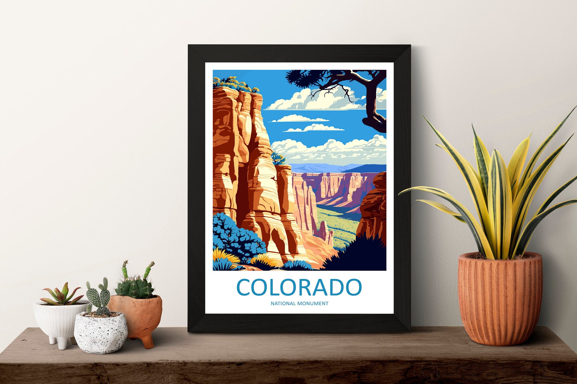 Colorado National Monument Travel Print Wall Art National Monument Wall Hanging Home Décor National Monument Gift Art Lovers Colorado Art