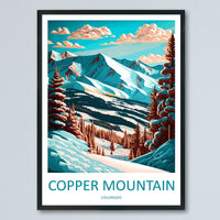 Copper Mountain Travel Print Wall Art Copper Mountain Wall Hanging Home Décor Copper Mountain Gift Art Lovers Colorado Art Gift Lover