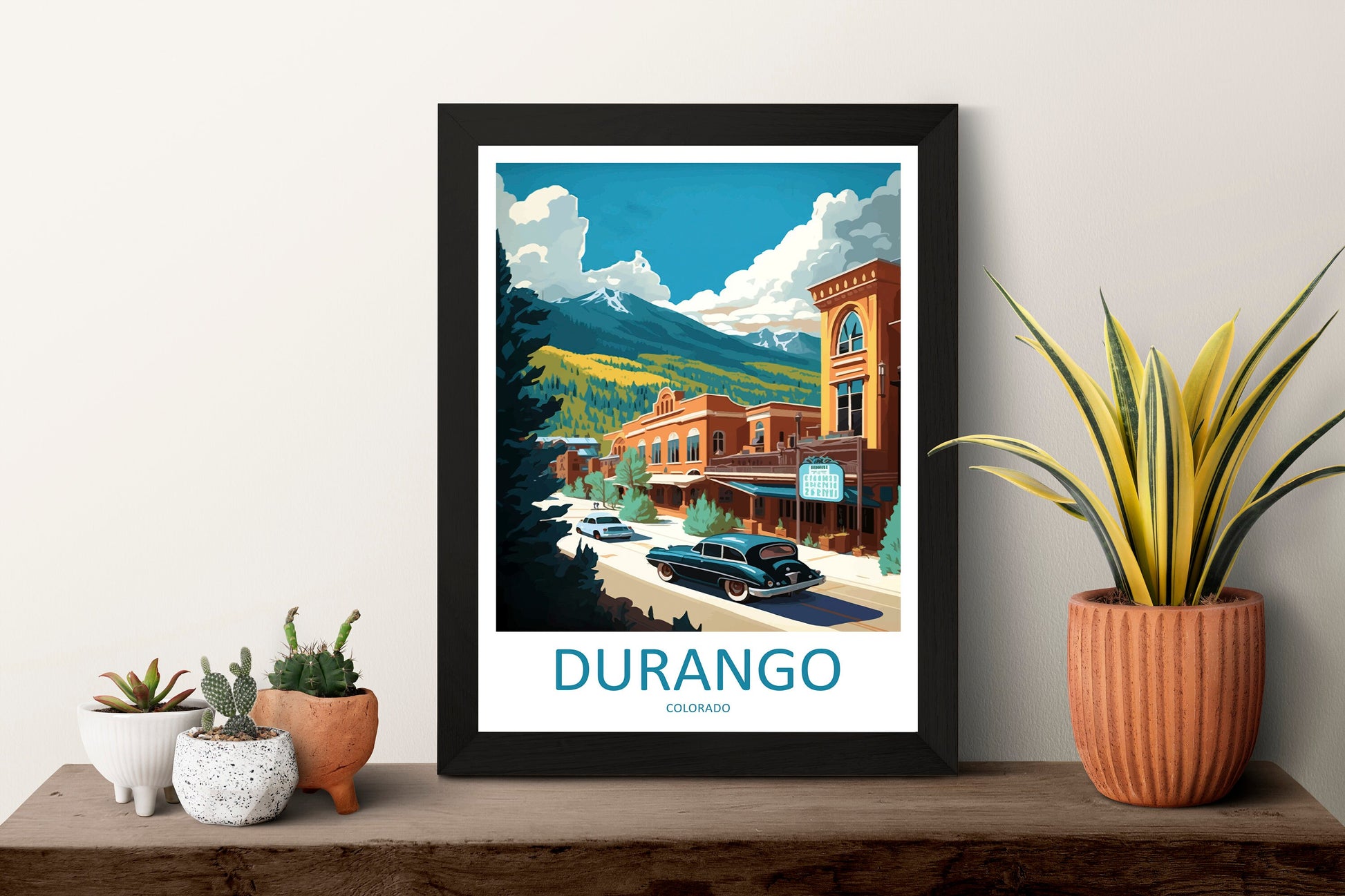 Durango Travel Print Wall Art Durango Wall Hanging Home Décor Durango Gift Art Lovers Colorado Art Gift Lover Print For Durango Lovers Print
