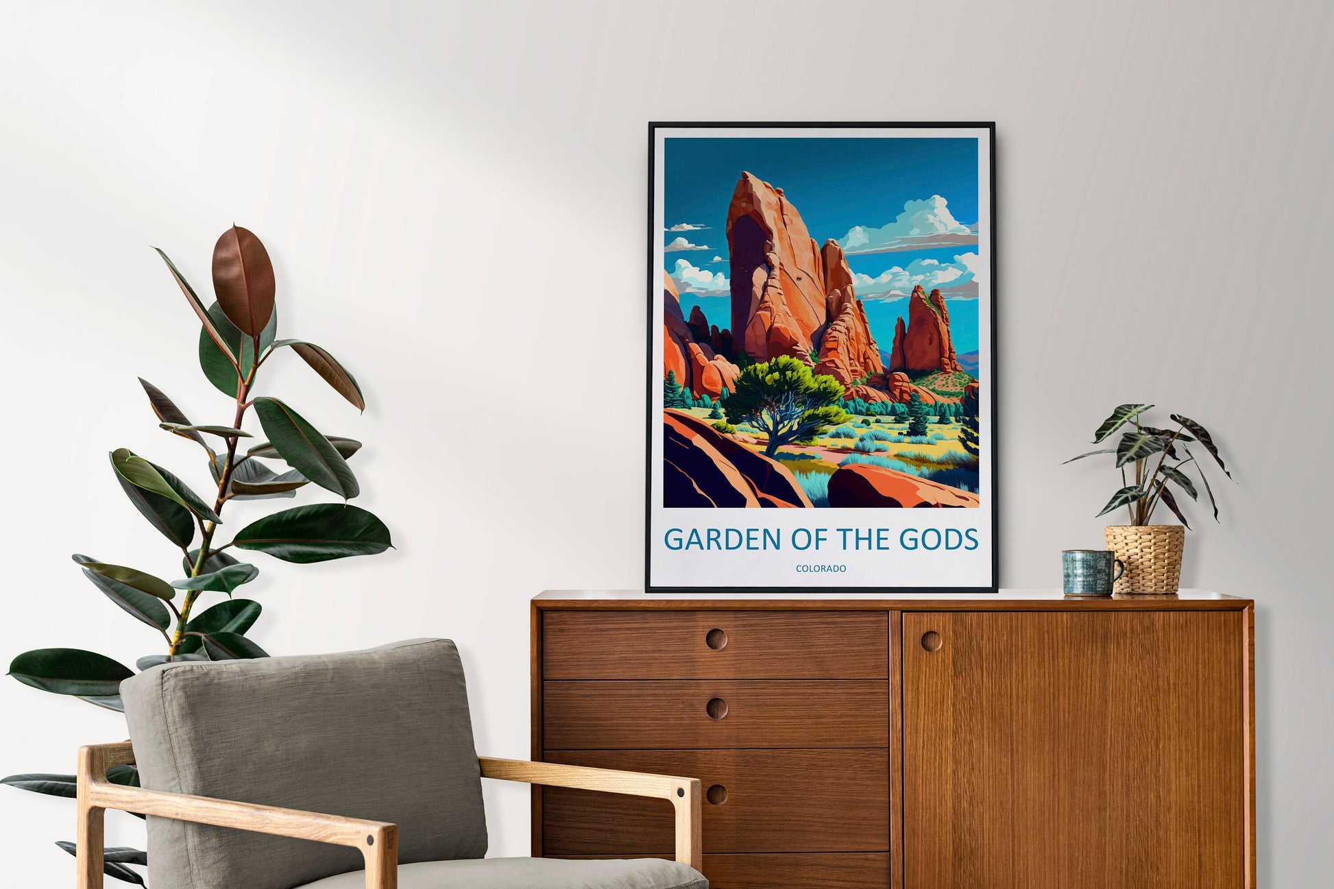 Gardens Of The Gods Travel Print Wall Art Gardens Of The Gods Wall Hanging Home Décor Gardens Of The Gods Gift Art Lovers Colorado Art Gift