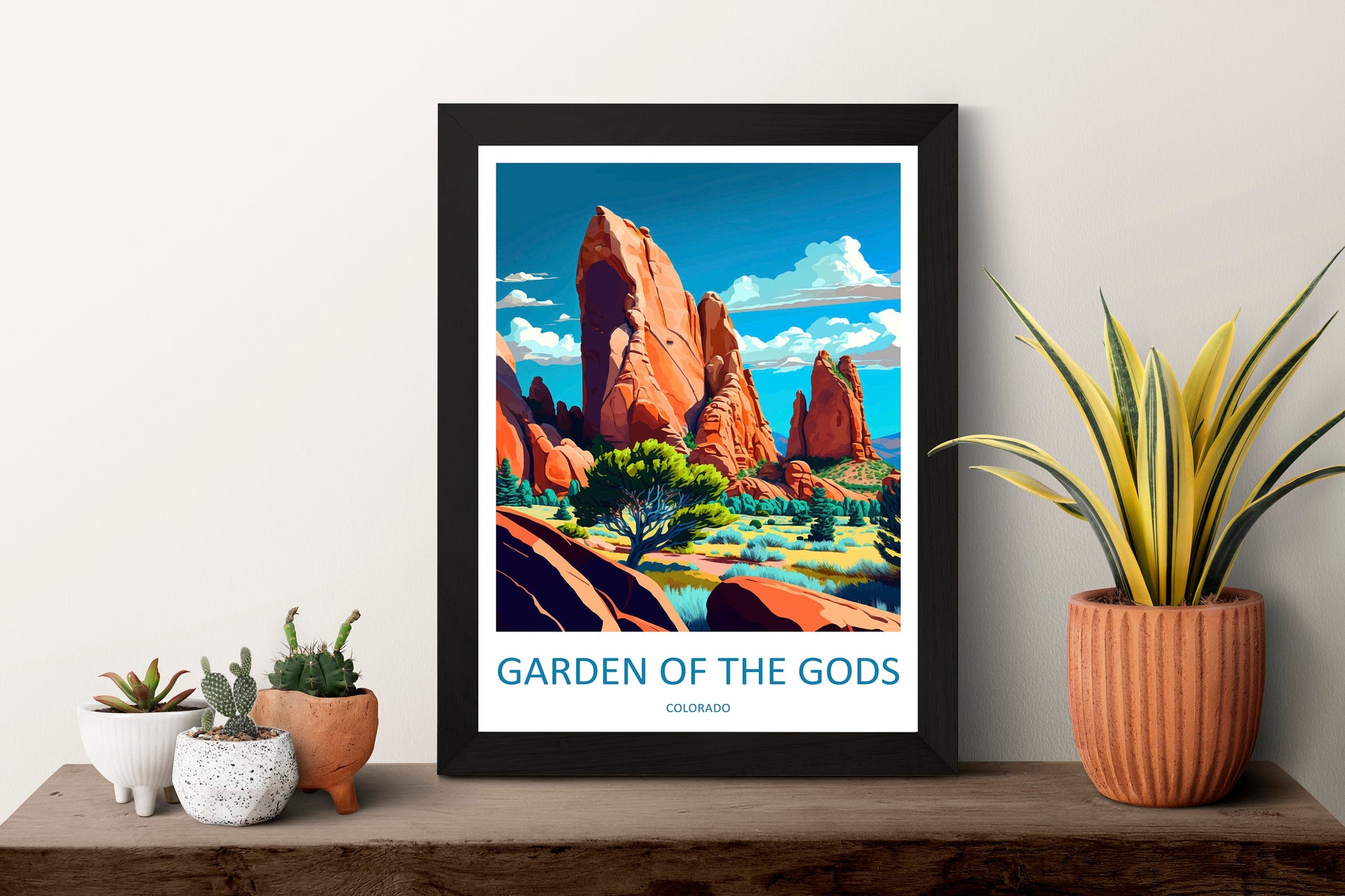 Gardens Of The Gods Travel Print Wall Art Gardens Of The Gods Wall Hanging Home Décor Gardens Of The Gods Gift Art Lovers Colorado Art Gift