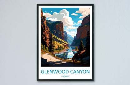 Glenwood Canyon Travel Print Wall Art Glenwood Canyon Wall Hanging Home Décor Glenwood Canyon Gift Art Lovers Colorado Art Gift Lover Print
