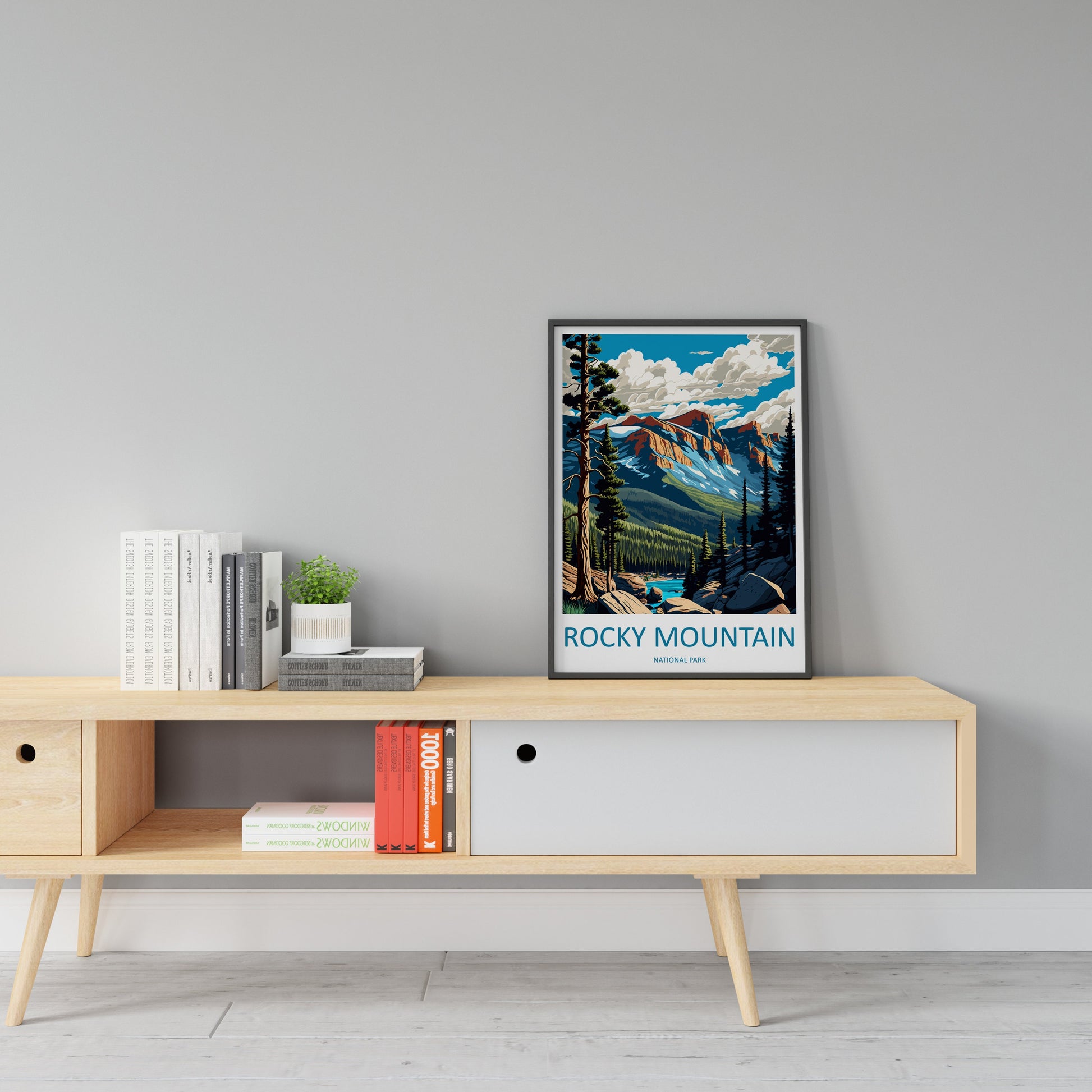 Rocky Mountain National Park Travel Print Wall Art Rocky Mountain Wall Hanging Home Décor Rocky Mountain Gift Art Lovers Colorado Art