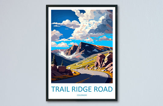 Trail Ridge Road Travel Print Wall Art Trail Ridge Road Wall Hanging Home Décor Trail Ridge Road Gift Art Lovers Colorado Art Gift Lover