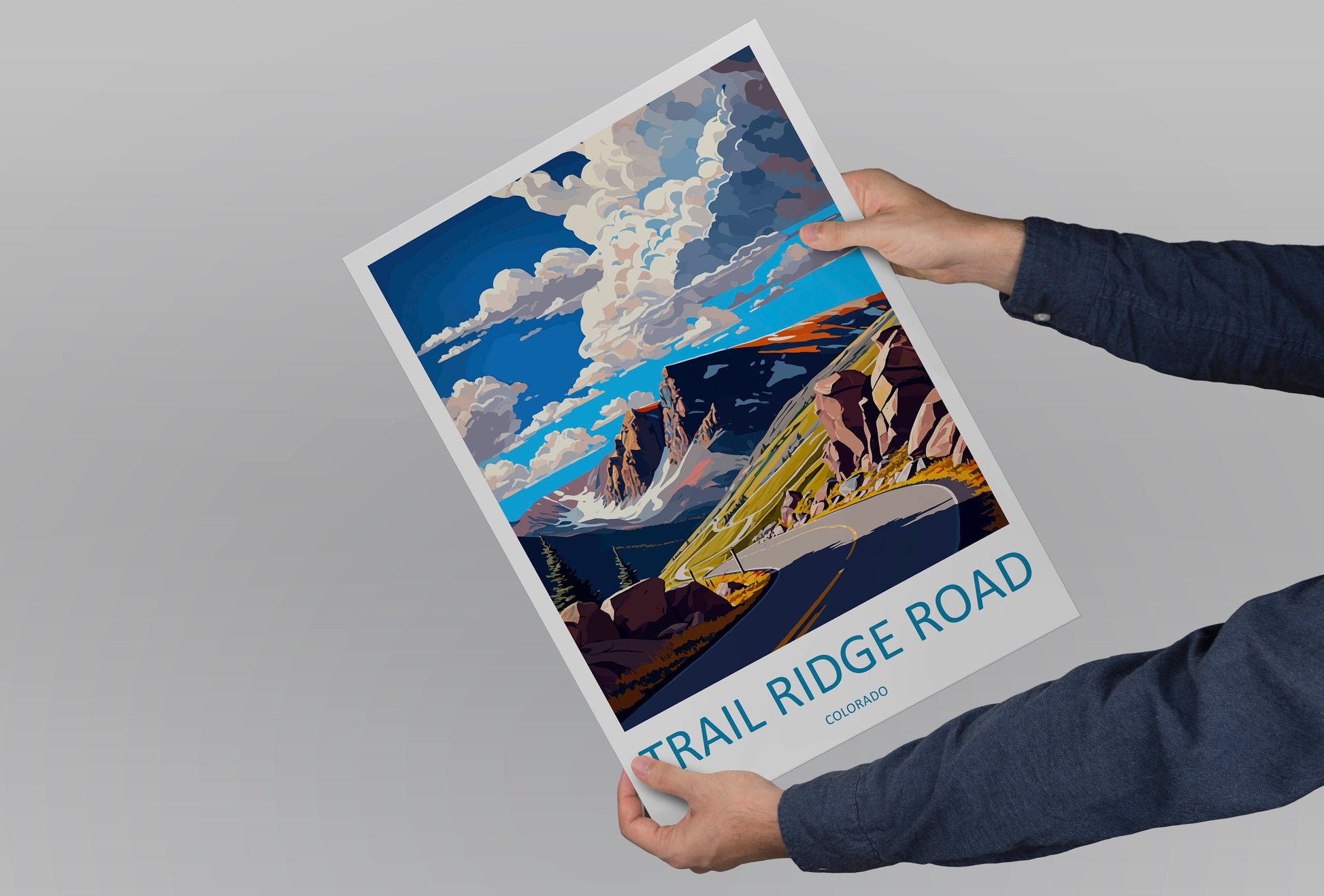 Trail Ridge Road Travel Print Wall Art Trail Ridge Road Wall Hanging Home Décor Trail Ridge Road Gift Art Lovers Colorado Art Gift Lover