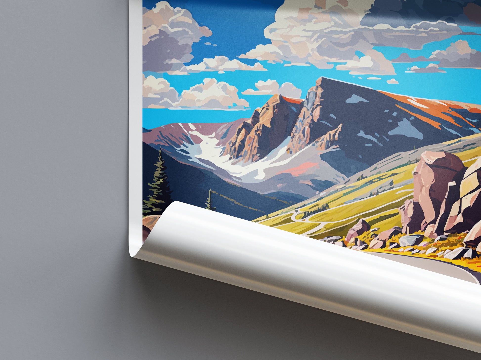 Trail Ridge Road Travel Print Wall Art Trail Ridge Road Wall Hanging Home Décor Trail Ridge Road Gift Art Lovers Colorado Art Gift Lover
