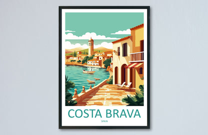 Costa Brava Travel Print Wall Art Costa Brava Wall Hanging Home Décor Costa Brava Gift Art Lovers Spain Art Lover Gift Costa Brava Art Print