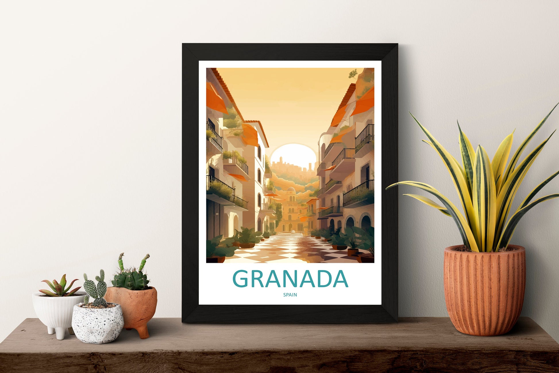 Granada Travel Print Wall Art Granada Wall Hanging Home Décor Granada Gift Art Lovers Spain Art Lover Gift Granada Wall Décor Granada Art